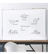 Magnetic Whiteboard, FOME 34.43x23.62in Dry Erase Board White Board Wall Mounted White Board Presentation Whiteboard Aluminium Message Memo White Board for Office Home and School