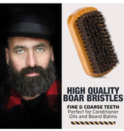 Wooden Beard and Comb Set for Men