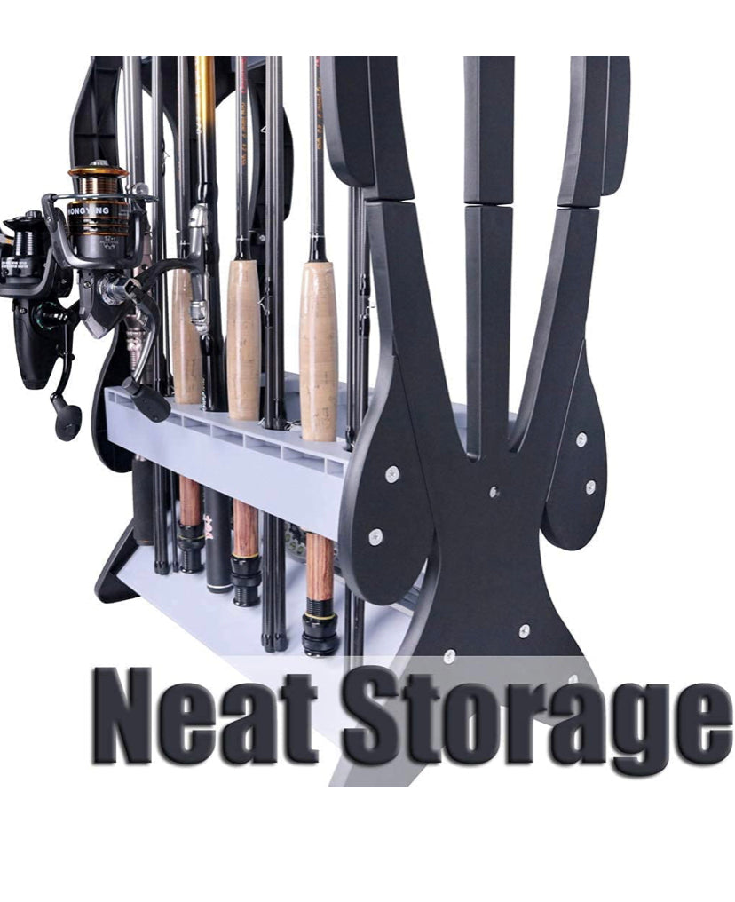 16 Fishing Rod Holder Storage Rack