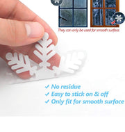 135Pcs Christmas Window Clings Snowflakes Window Decals Static Window Stickers for Christmas Decorations Window Décor Ornaments Xmas Party Supplies Thanksgiving Party Décor (5-Sheet)