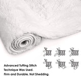 Fluffy Rug, Super Soft Fuzzy Area Rugs for Bedroom Living Room - 4' x 6' Large Plush Furry Shag Rug - Kids Playroom Nursery Classroom Dining Room Decor Floor Carpet, Cream White