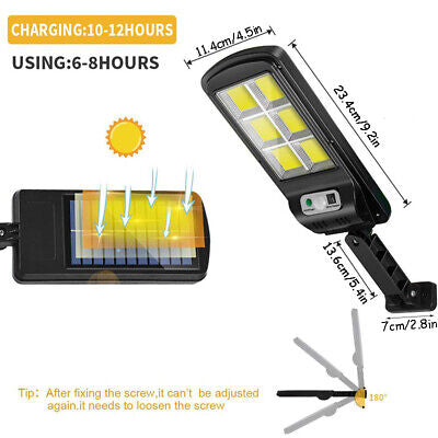 120-LED Solar Motion-Sensor Wall Light with Remote