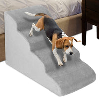 4-Tier Foam Pet Stairs for High Beds & Couches – 52 cm