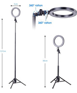 Selfie Ring Light with Tripod & Cell Phone Holder-16cm