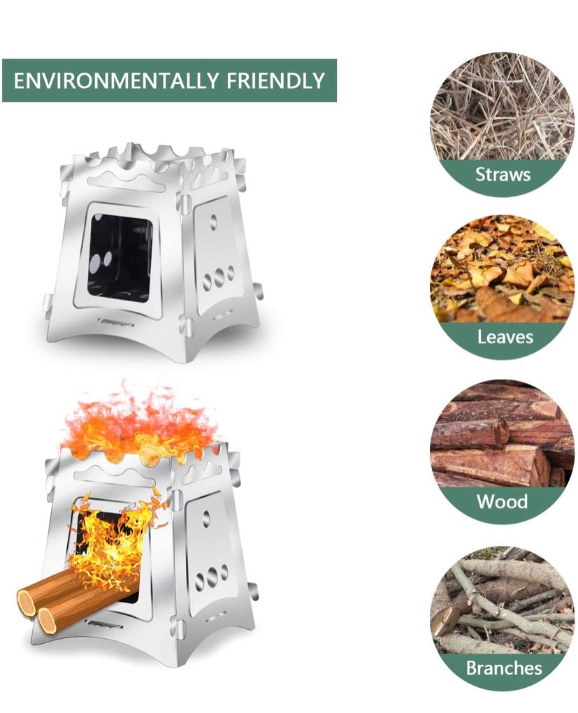 Camping Wood Stove Burner