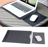 Leather and Felt Hybrid Laptop Sleeve