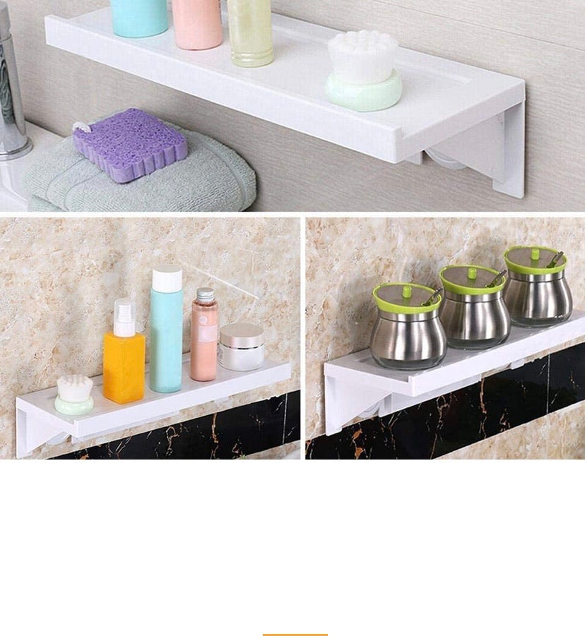 Suction Cup Bathroom Kitchen Storage Shower Shelf
