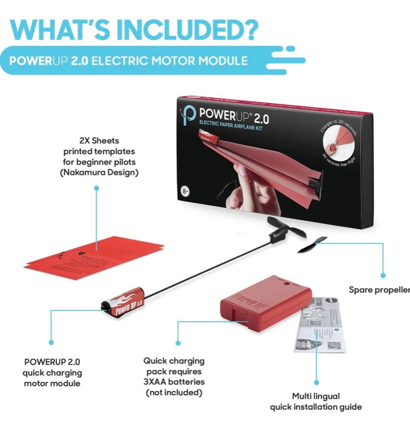 POWERUP 2.0 Paper Airplane Conversion Kit