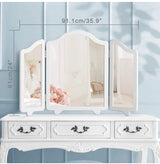 Large Hollywood Vanity Tri-fold Makeup Mirror