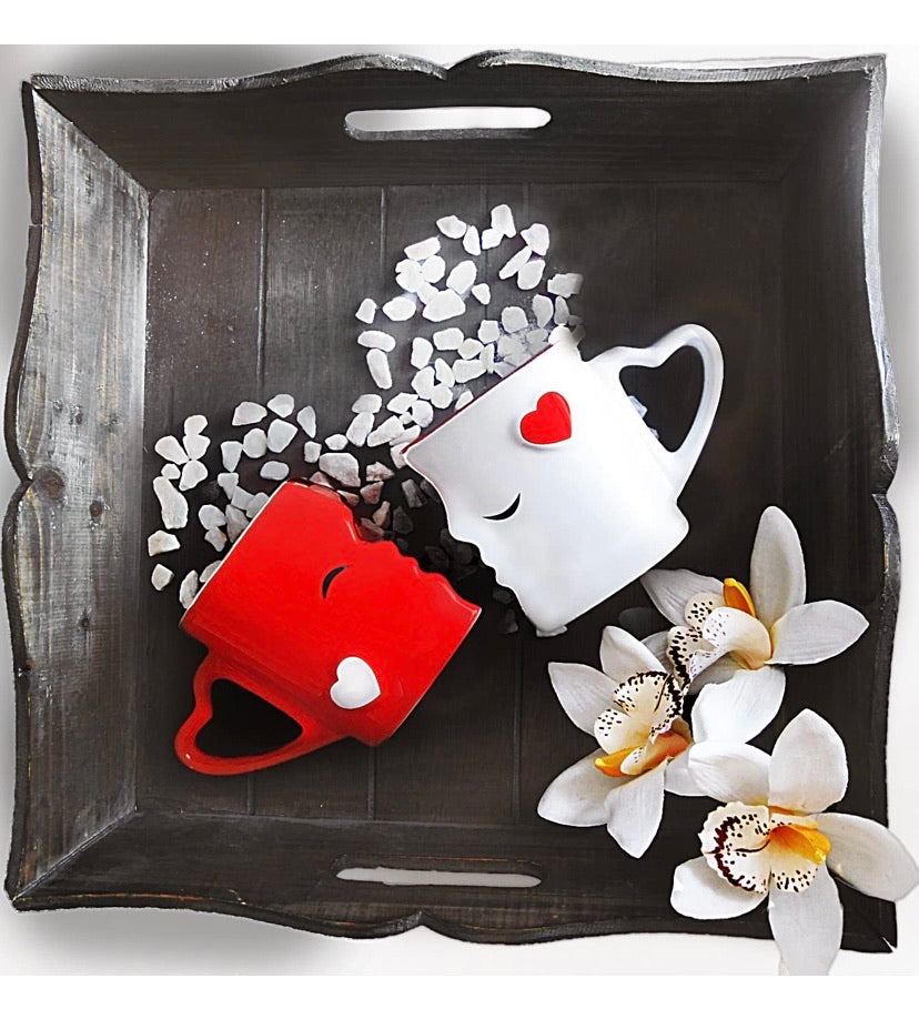 Kissing Coffee Mug Bridal Set