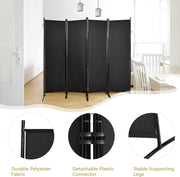 221 × 172 cm 4-Panel Fabric Room Divider – 3 Colours