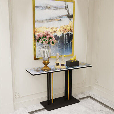 Blue Galaxy Marble Console Table