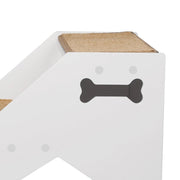 Wooden Pet Steps with Built-In Resting Cubby – 50 kg, White or Black