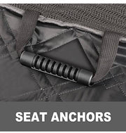 Premium Nonslip Pet Car Back Seat Cover Cat Dog Waterproof Protector Mat with Dog Seat Belt (137cm x 147cm Grey) for Cars and SUV