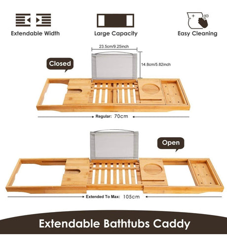 Premium Bamboo Bath Trays
