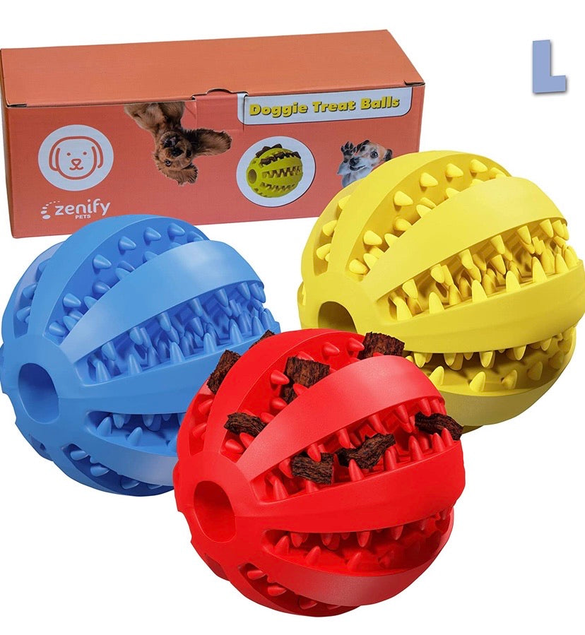 Dog Food Treat Interactive Puzzle Ball