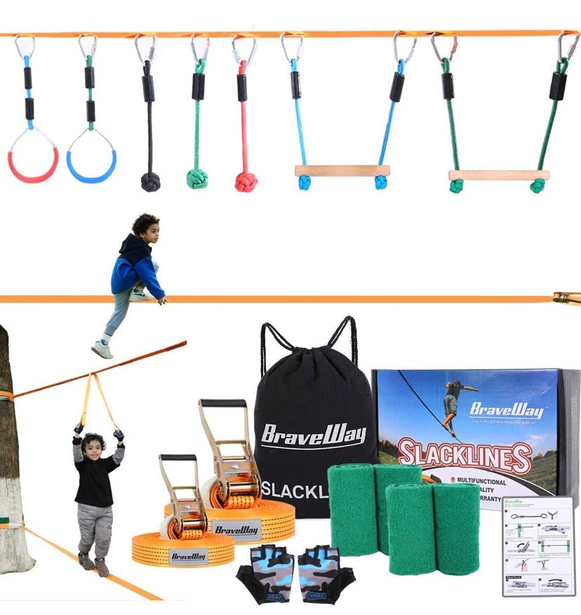 Slackline Kit Ninja Line Monkey Bars Kit