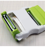 3-in-1 Dual-Blade Vegetable Peeler – Green