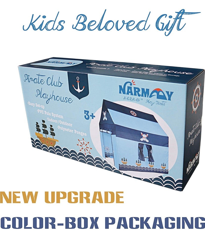 Play Tent Pirate Club Playhouse for Kids Indoor / Outdoor Fun