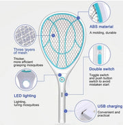 Electric Mosquito Fly Swatter
