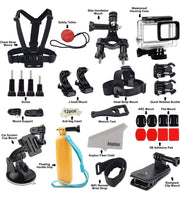 Accessories for GoPro Hero 7 Black / 6/5 Action Camcorder Camera Accessories Mounts Waterproof Housing Case Chest Head Strap Bike Car Backpack Clip Mount for Go Pro Hero7 Hero6 Hero5