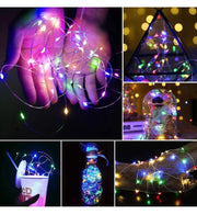Led String Lights Battery Powered 2 Pack 10M