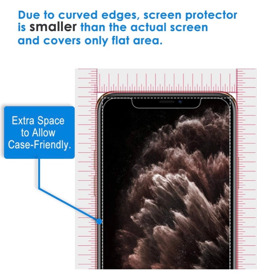 Privacy Tempered-Glass Screen Protectors for iPhone 11 Pro/XS/X – 2 Pack