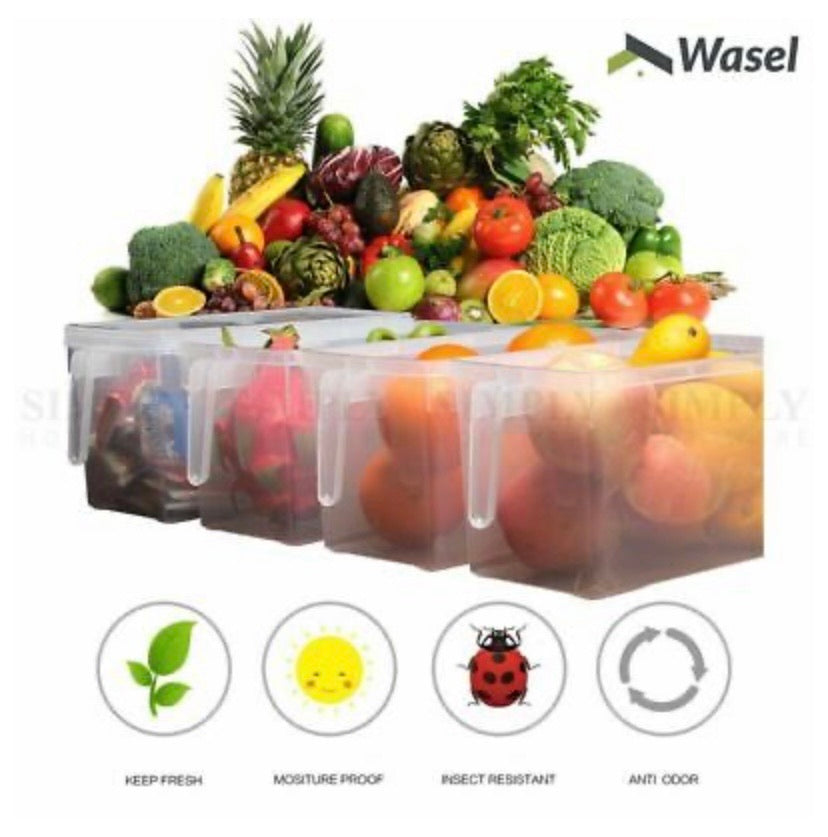 Refrigerator Storage Box Food Container Kitchen Fridge Organiser Freezer