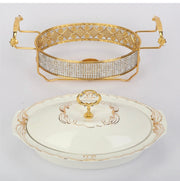 Commercial Chafing Dish Buffet Food Warmer Ceramic Heating Chafing Dish Sets