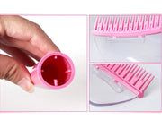 Fringe Trimming Holder with Clear Shield & Clipping Catcher – Pink