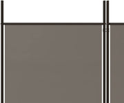 4-Panel Anthracite Fabric Folding Room Divider