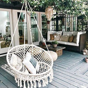 Macramé Cotton Hammock Chair – Up to 150 kg