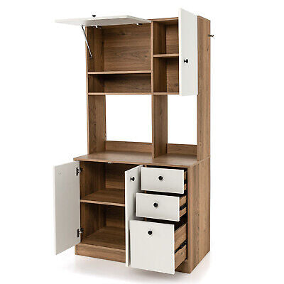 180 cm Tall Kitchen Pantry Cabinet with 3 Drawers