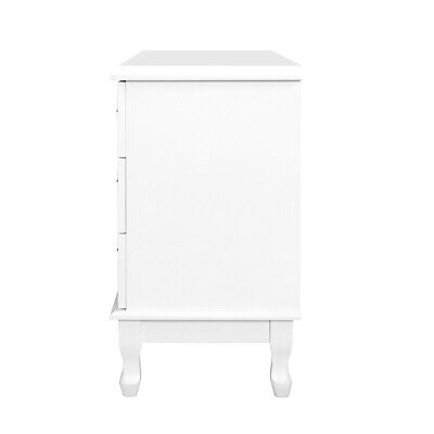 KUBI White Lowboy Chest of Drawers