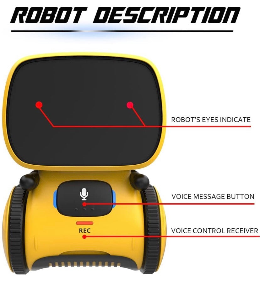 REMOKING Robot Toy for Kids,STEM Educational Robotics,Dance,Sing,Speak,Walk in Circle,Touch Sense,Voice Control, Your Children Fun Partners(Yellow)