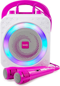 RockJam SP150 Bluetooth Karaoke Machine with 2 Wired Microphones