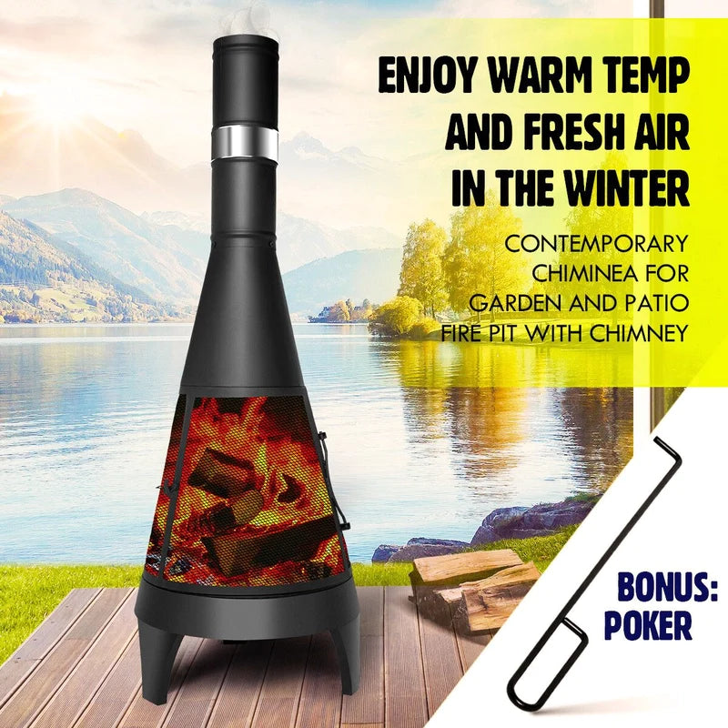 126 cm Outdoor Chiminea Fire Pit