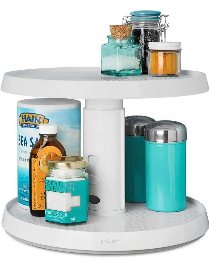 Adjustable Kitchen Cabinet Turntable – Easy Bargains