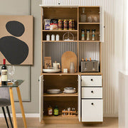 180 cm Tall Kitchen Pantry Cabinet with 3 Drawers