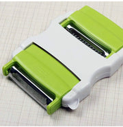 3-in-1 Dual-Blade Vegetable Peeler – Green