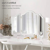 Large Hollywood Vanity Tri-fold Makeup Mirror