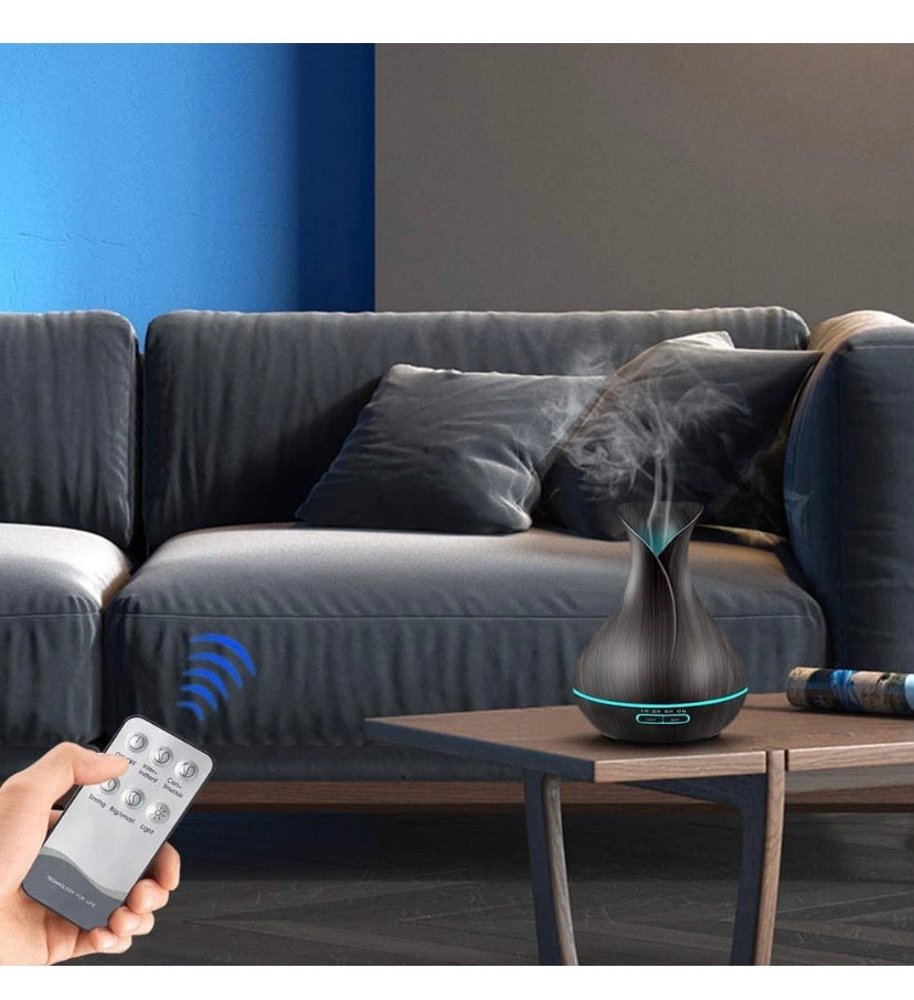 Essential Oil Diffuser- Dark Wood Grain