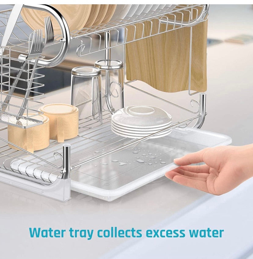 2-Tier Dish Drying Rack
