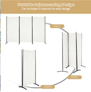 3-Panel Wood & Steel Folding Privacy Screen – 4 Colours