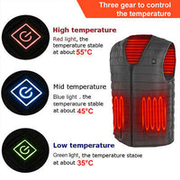 USB Heated Vest with 3 Temperature Levels – 6 Sizes