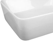Square High-Gloss Ceramic Countertop Basin