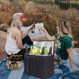 Set of 2 XL Insulated Grocery Bags with Zipper Closure Heavy Duty Foldable Insulated Shopping Bags for Groceries & Reusable Zipper Insulated Bag for Cold/Hot Shopping & Frozen Food Transport Delivery