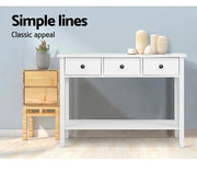 Artiss Console Table Entryway Hallway Side Table Wooden, White