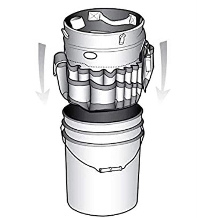 Bucket Boss The Bucketeer Bucket Tool Organizer in Brown