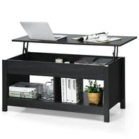 Lift-Top Coffee Table with Open & Hidden Storage